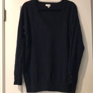 Club Monaco Navy Italian Cashmere sweater sz L